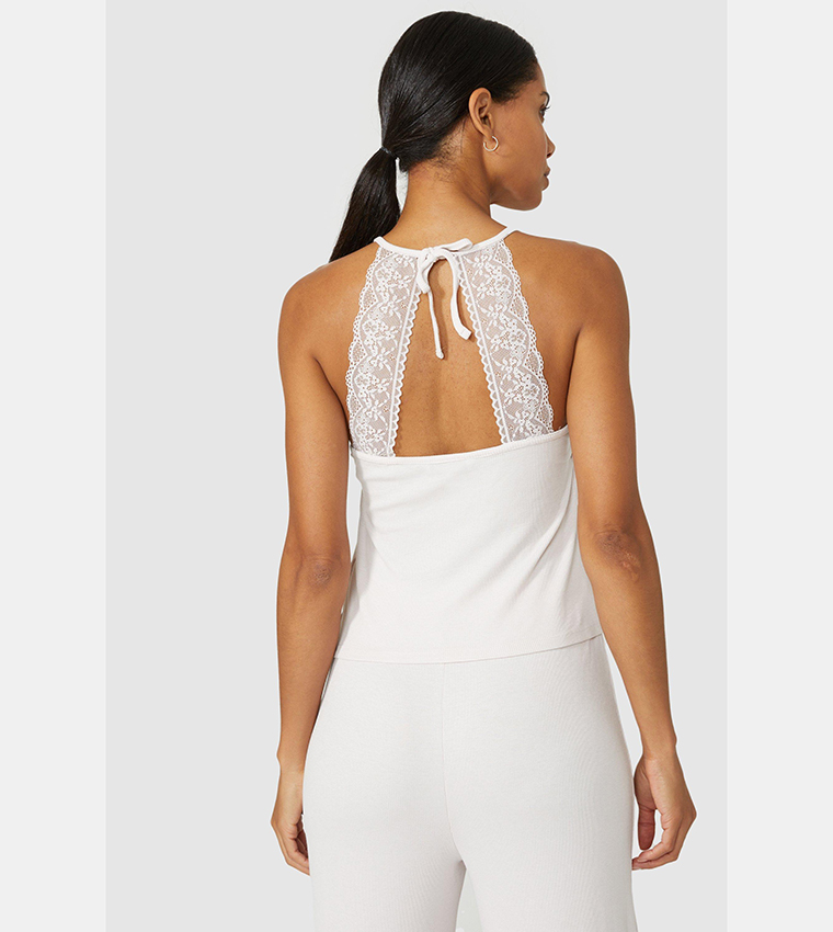 Buy Debenhams Milano Rib Crop Pants In White 6thStreet Qatar