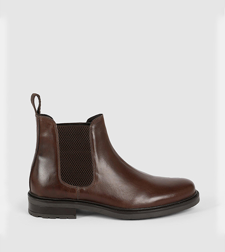 Buy Debenhams Technic Brandon Leather Chelsea Boots In Brown 6thStreet Kuwait
