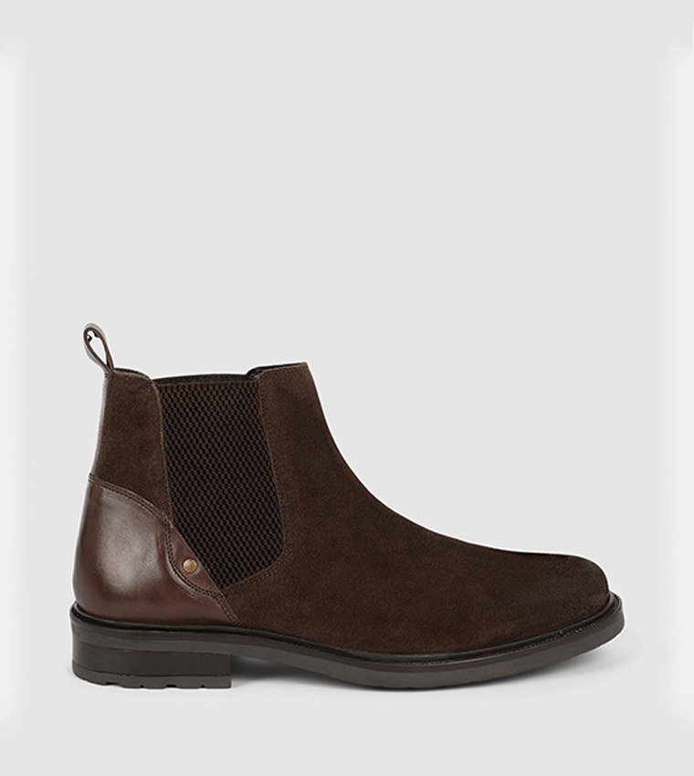 Buy Debenhams Tecnic Anthony Burnished Suede Chelsea Boots In Brown 6thStreet Oman