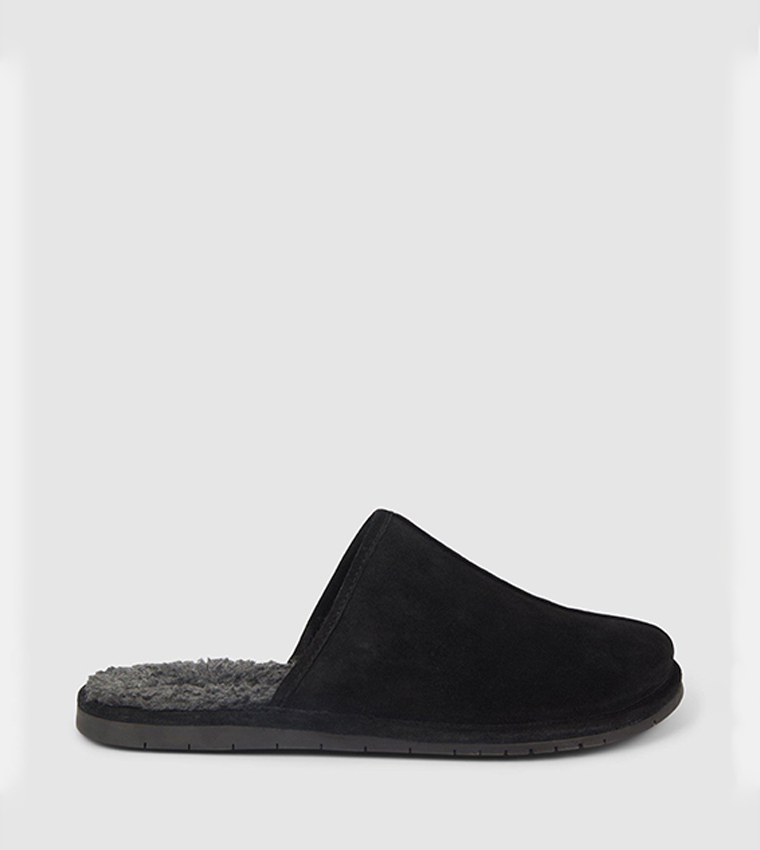 Buy Debenhams Premium Suede Mules In Black 6thStreet Qatar