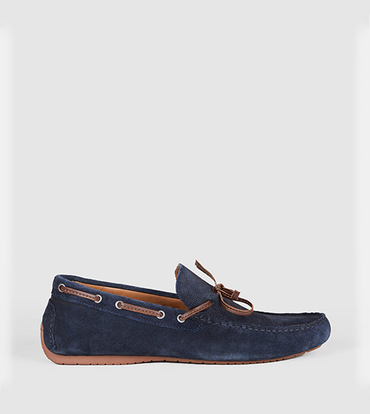 Buy Debenhams Red Tape Maddox Suede Driving Shoes In Navy 6thStreet Oman