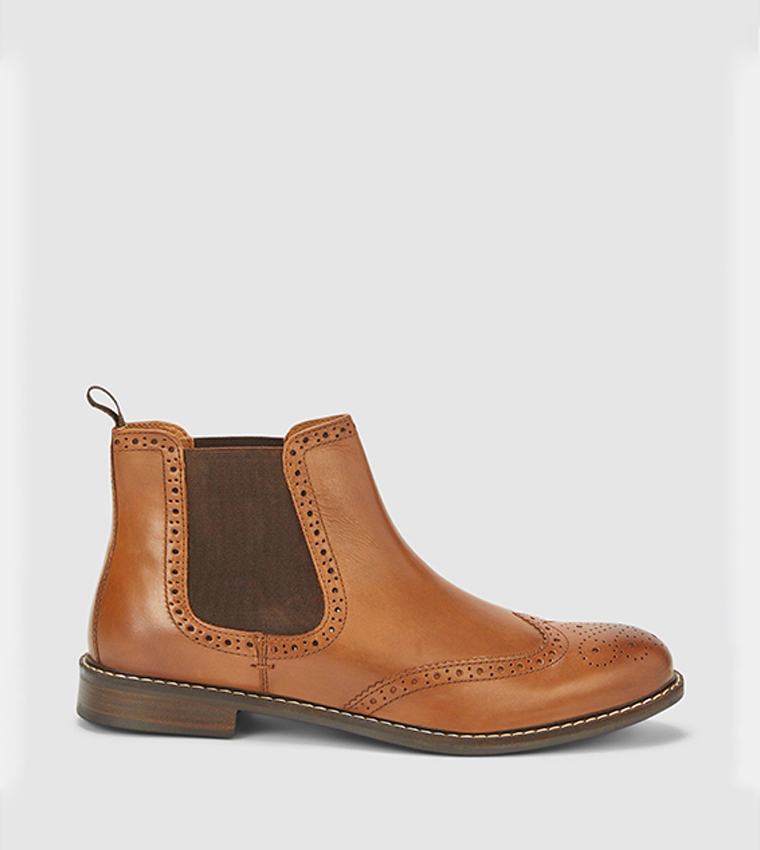 Buy Debenhams Red Tape Downton Leather Chelsea Boots In Brown 6thStreet Kuwait