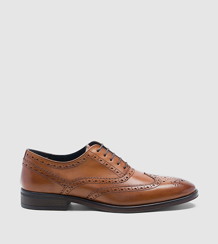 Red tape best sale tan derby shoes