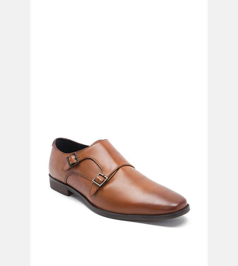 Buy Debenhams Red Tape Fetz Leather Double Monk Strap Shoes In Brown 6thStreet Qatar