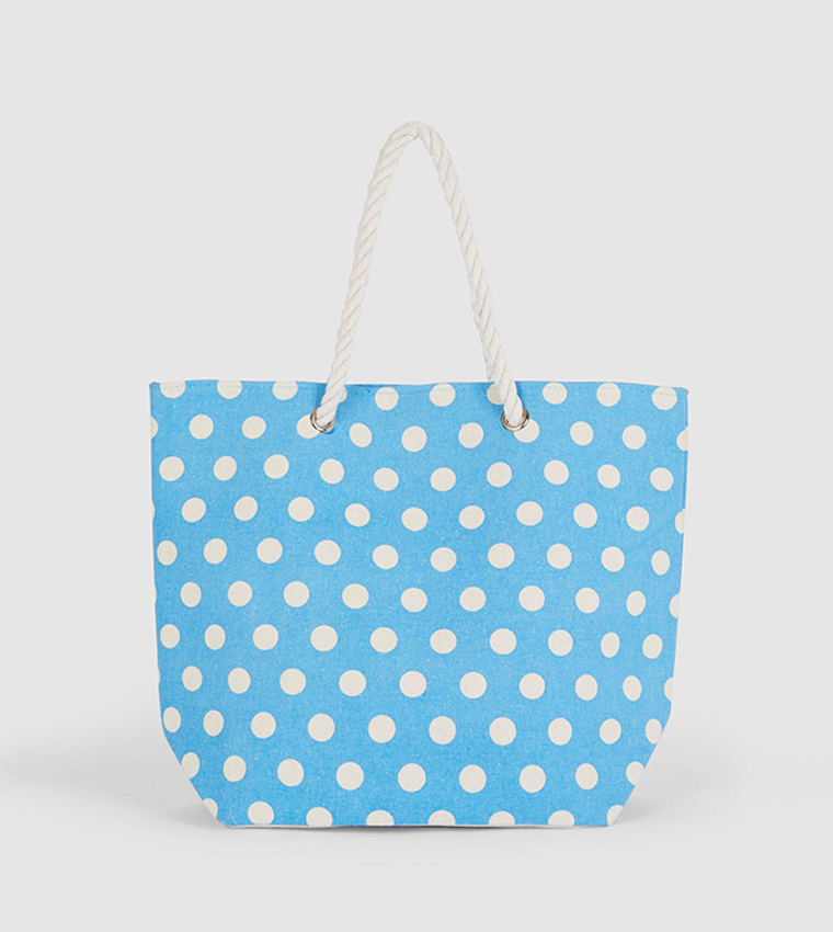 Buy Debenhams Spot Beach Shoulder Bag In Blue 6thStreet Qatar