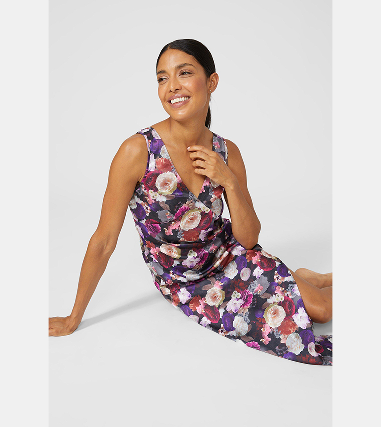 Buy Debenhams Floral Wilderness Midi Nightdress In Multiple Colors 6thStreet Qatar