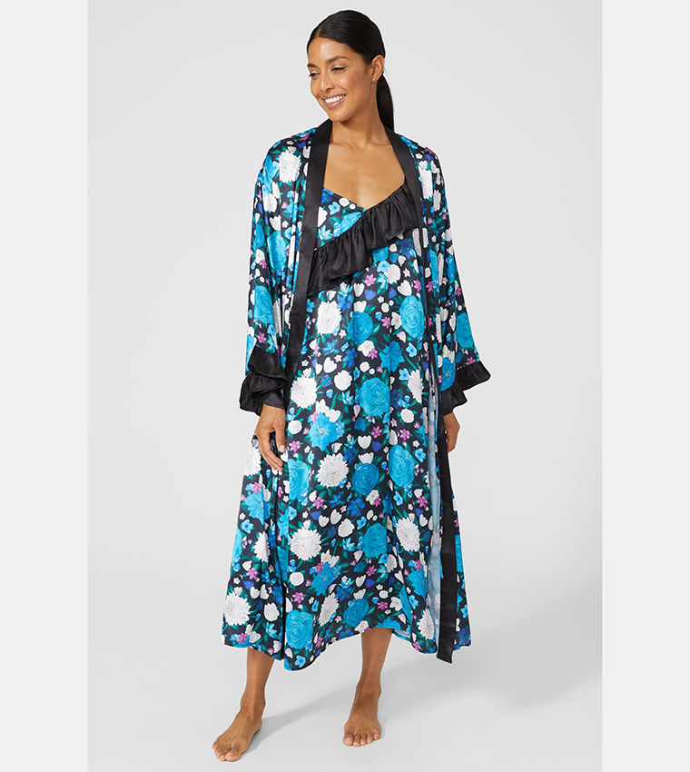 Grace Floral Wrap Robe