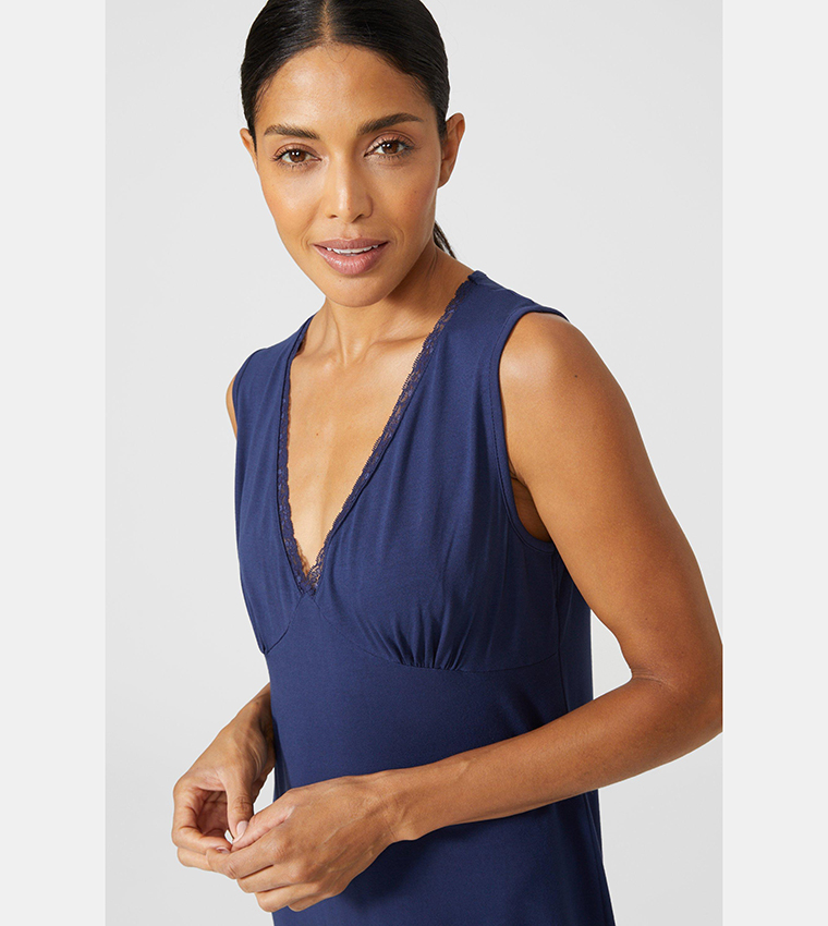 Debenhams navy lace dress shop