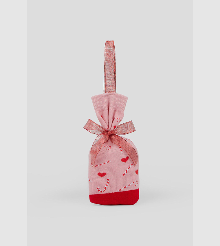 Buy Debenhams 2 Pack Candy Cane Hearts Socks In Gift Bag In Pink 6thStreet Qatar
