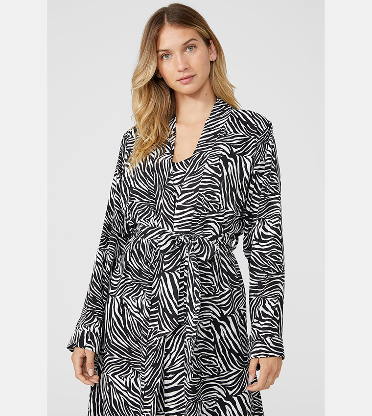 Debenhams zebra print dress top