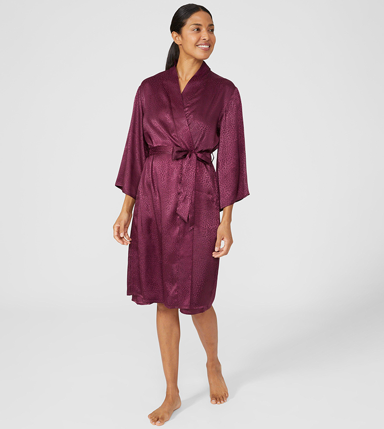 Debenhams satin robe clearance