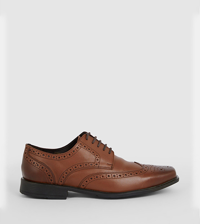 Buy Debenhams Airsoft Comfort Wide Fit Leather Brogue Shoes In