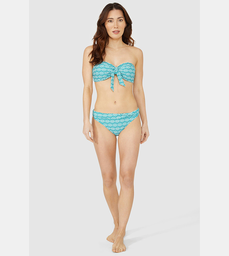 Teal bandeau bikini new arrivals