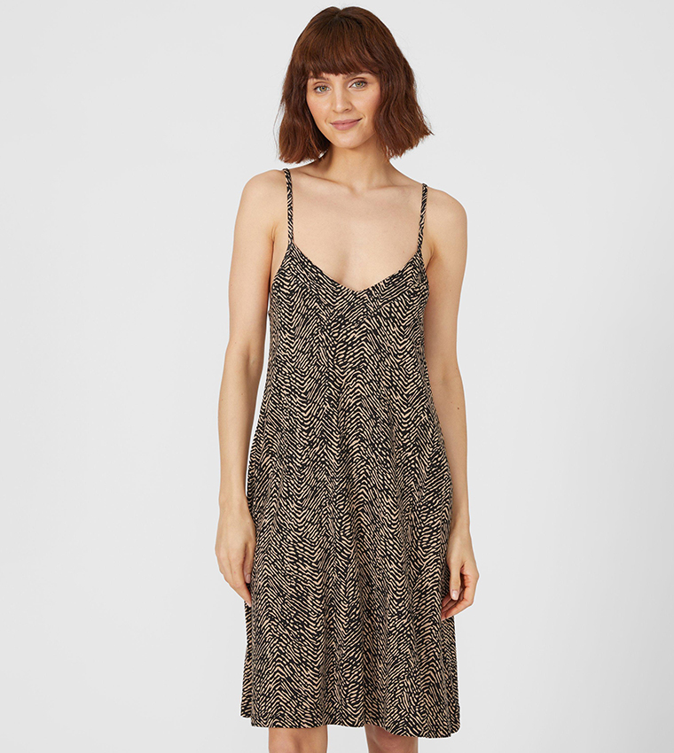 Debenhams animal 2025 print dress