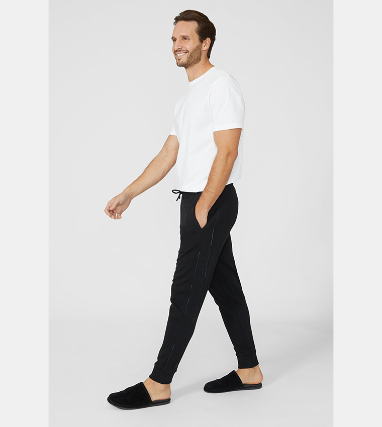 Buy Debenhams Piping Detail Lounge Joggers In Black 6thStreet UAE