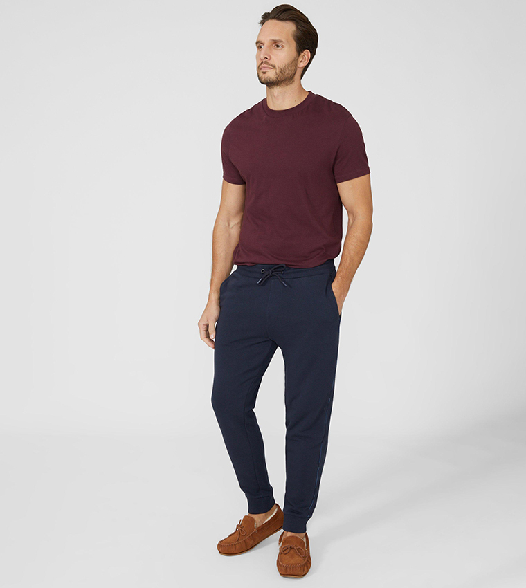 Buy Debenhams Piping Detail Lounge Joggers In Navy 6thStreet Kuwait