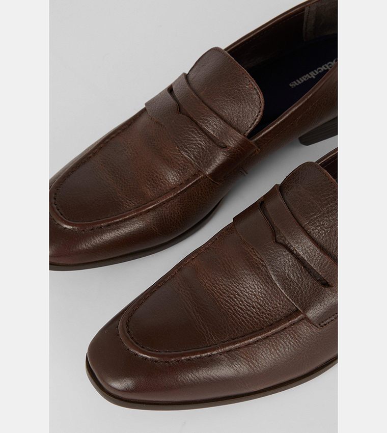 حذاء لوفر جلد مريح 