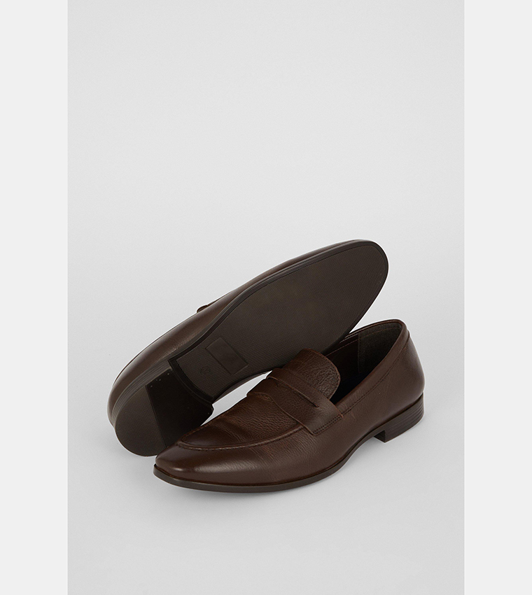 حذاء لوفر جلد مريح 