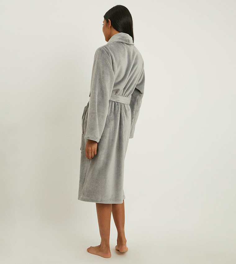 Debenhams grey 2025 dressing gown