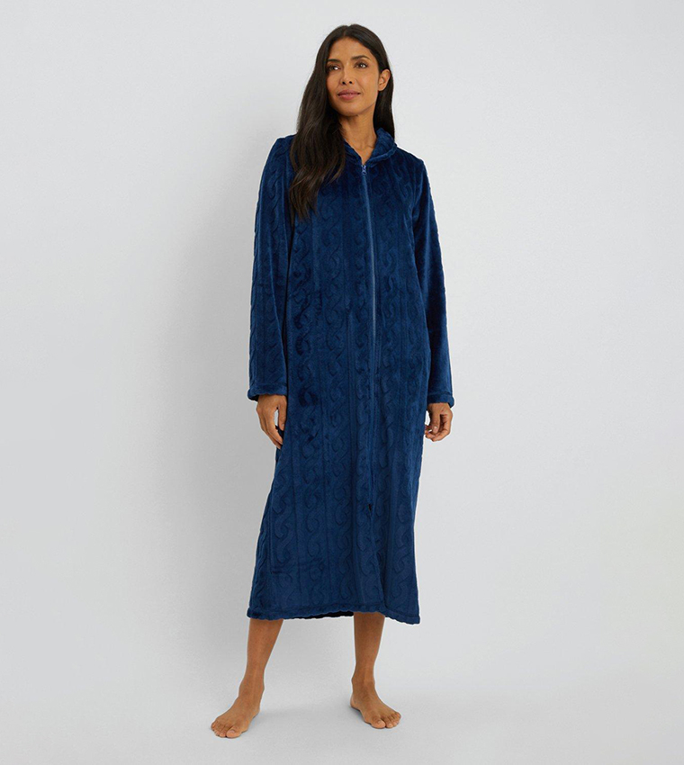Fleece on sale zip robe