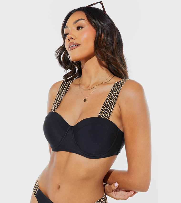 Metallic Moulded Bikini Top