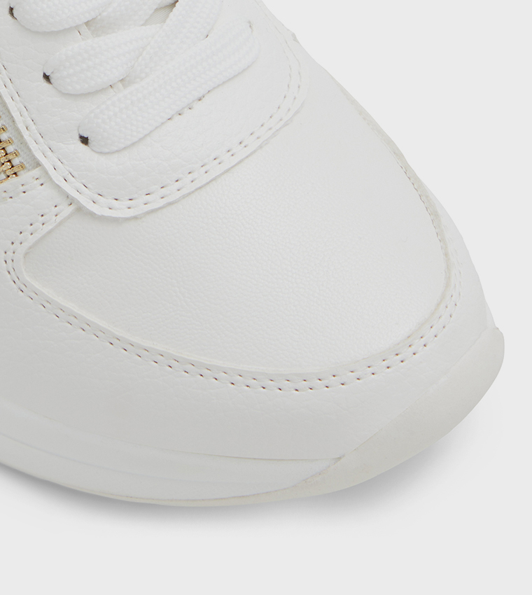DEDEE Lace Up Wedge Sneakers