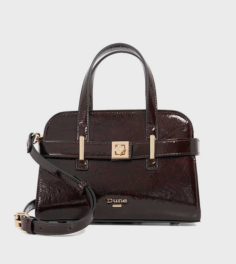 DELINEATE Textured Satchel Bag