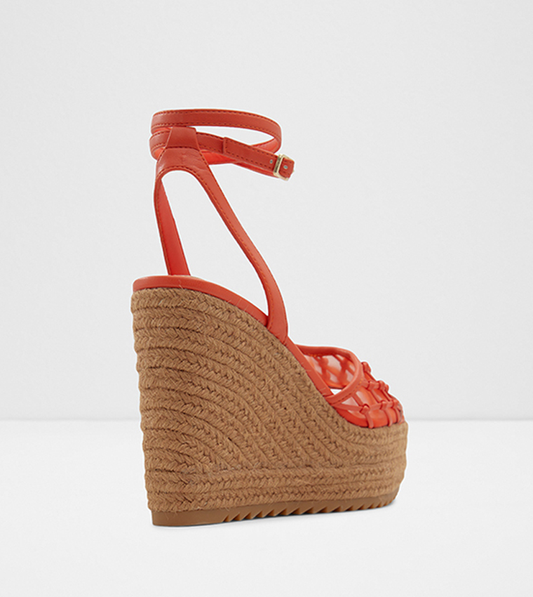 DELLEN Textured Espadrille Wedges