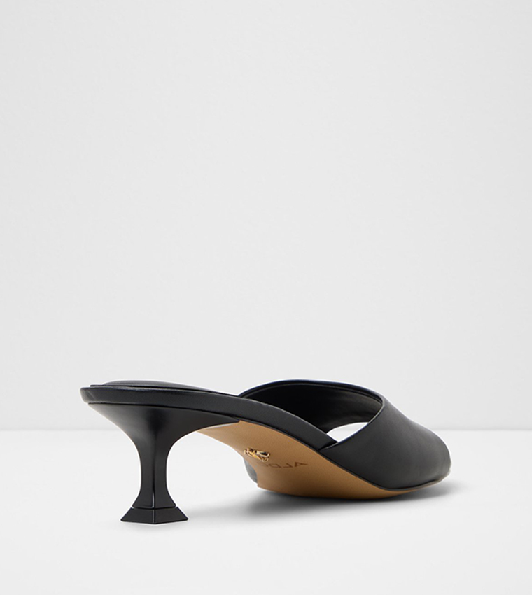 DELPHINIA Flared Heel Sandals
