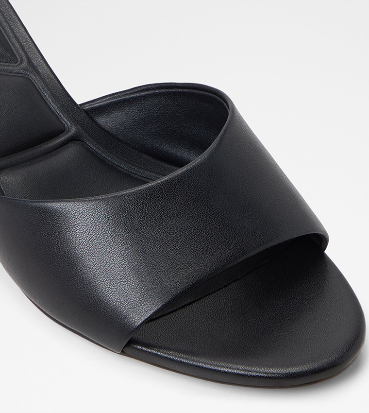 DELPHINIA Flared Heel Sandals