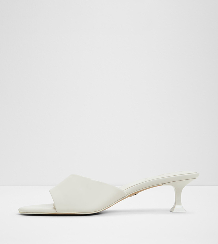 DELPHINIA Flared Heel Sandals