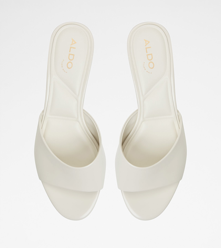 DELPHINIA Flared Heel Sandals