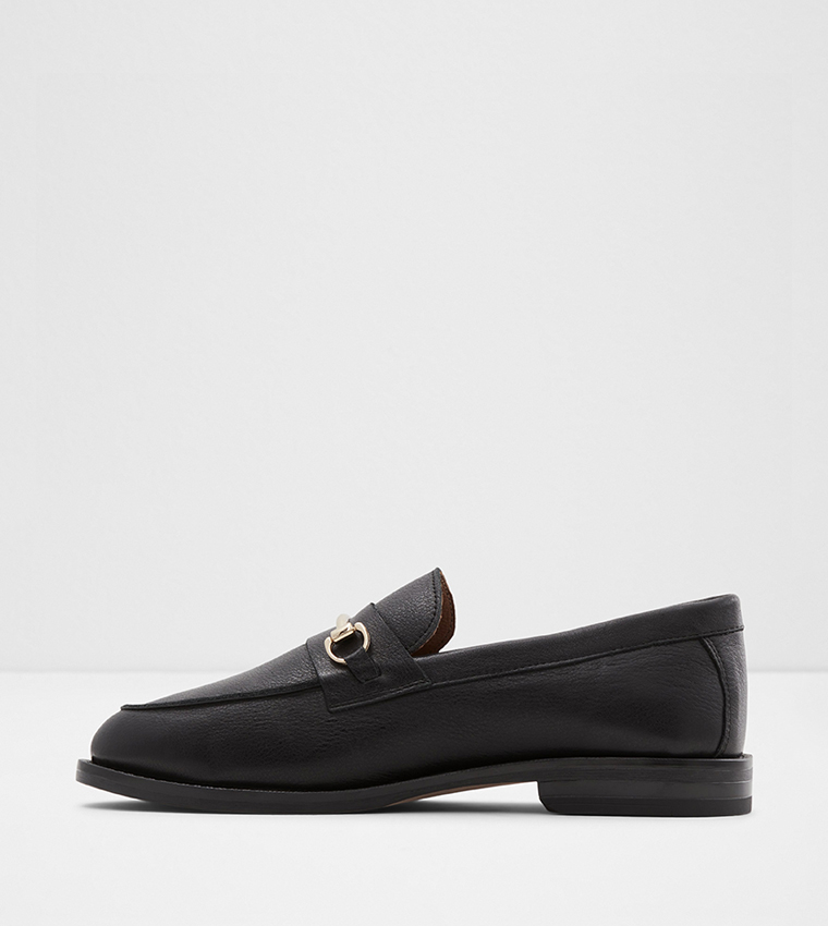 Buy Aldo DERENA Metal Accent Loafers In Black | 6thStreet Saudi Arabia