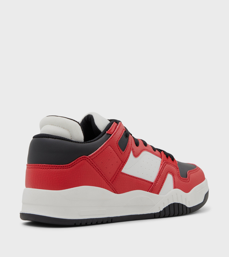 DEUCE Perforated Lace-Up Sneakers