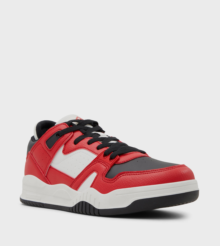 DEUCE Perforated Lace-Up Sneakers