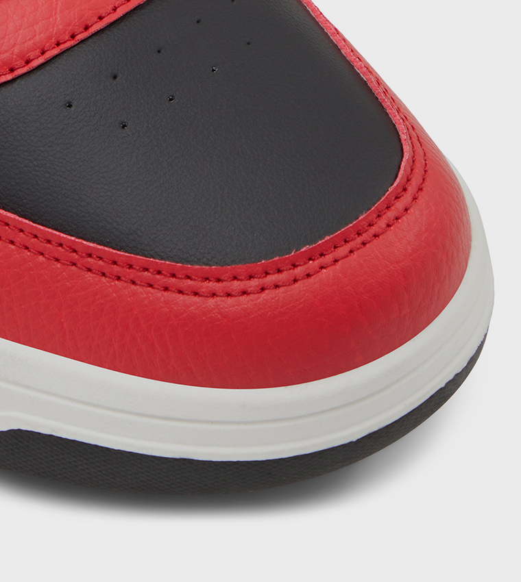DEUCE Perforated Lace-Up Sneakers