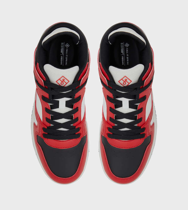 DEUCE Perforated Lace-Up Sneakers
