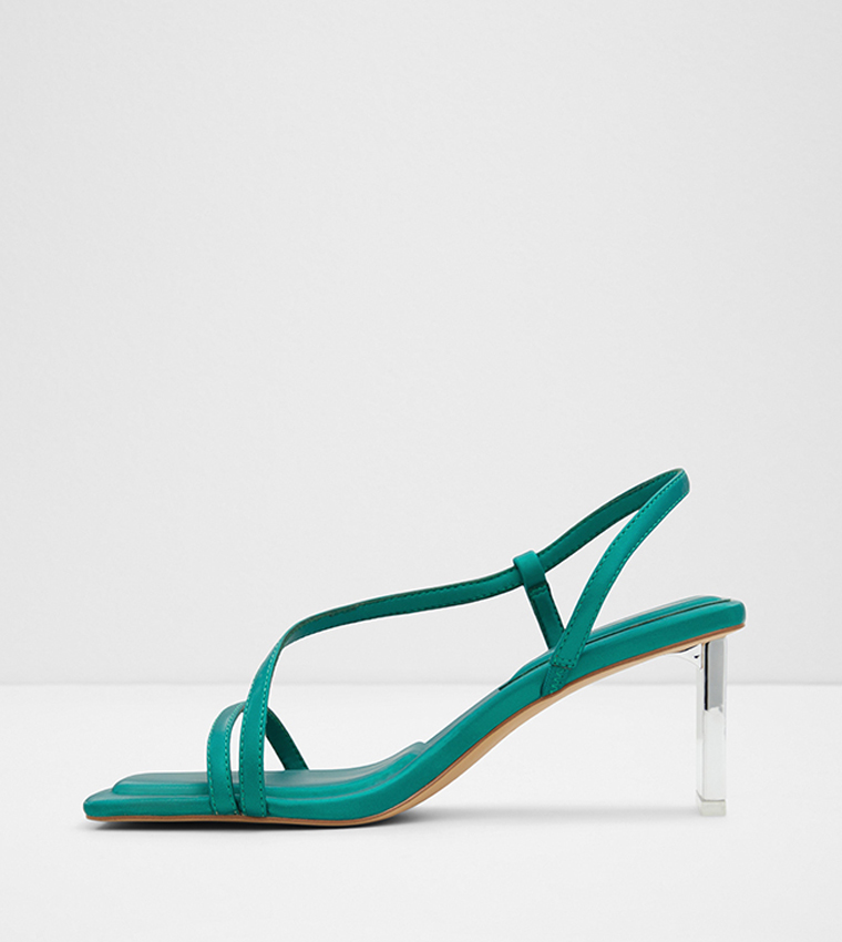 DEVINA Transparent Heel Sandals
