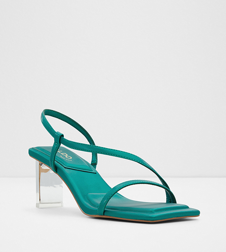 DEVINA Transparent Heel Sandals