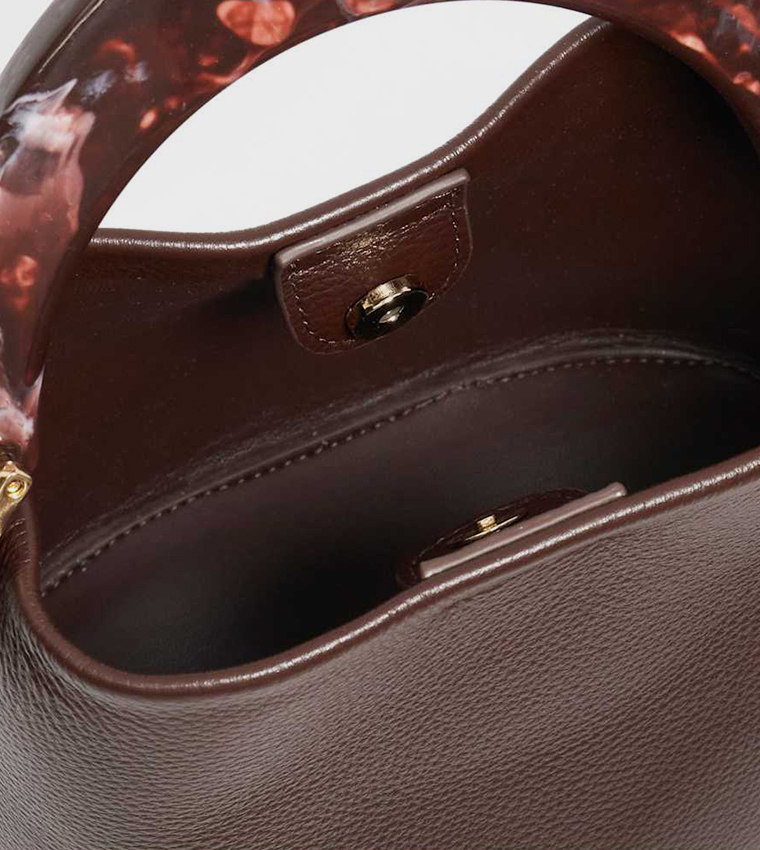 DHARLA Textured Handheld Bag