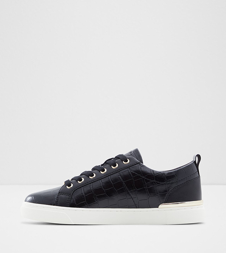 DILATHIELLE Textured Lace Up Sneakers