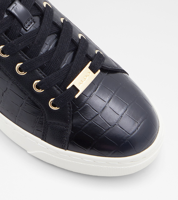 DILATHIELLE Textured Lace Up Sneakers