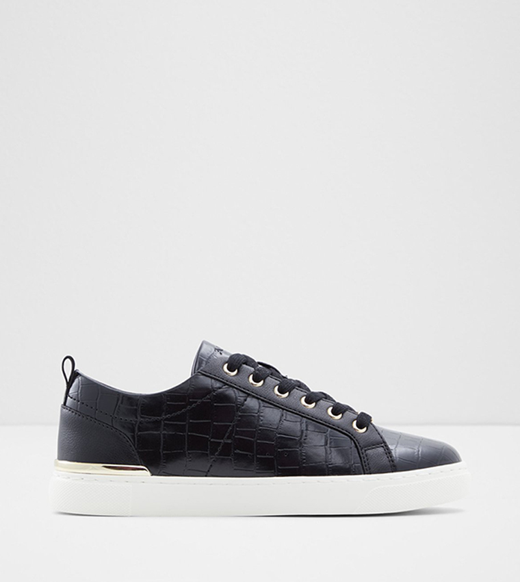 DILATHIELLE Textured Lace Up Sneakers