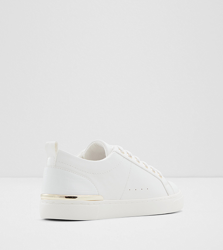 Aldo white slides online
