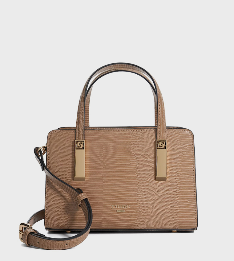 DINKIEDENBEIGH Textured Satchel Bag