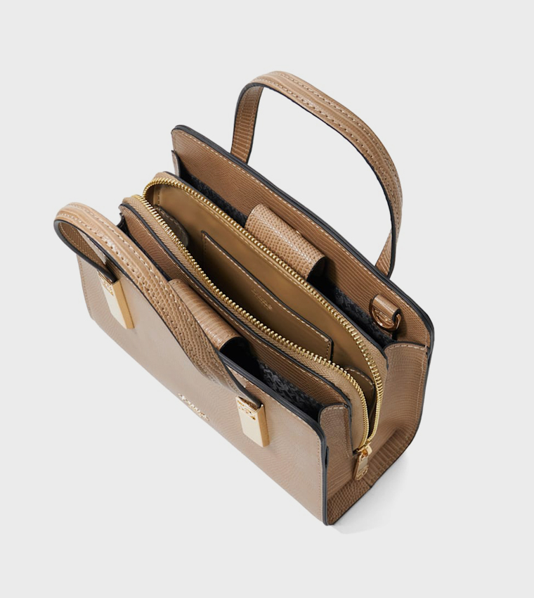 DINKIEDENBEIGH Textured Satchel Bag
