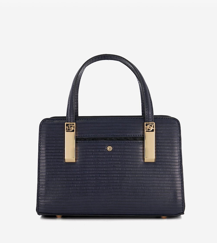 Buy Dune London DINKIEDENBEIGH Textured Shoulder Bag In Navy