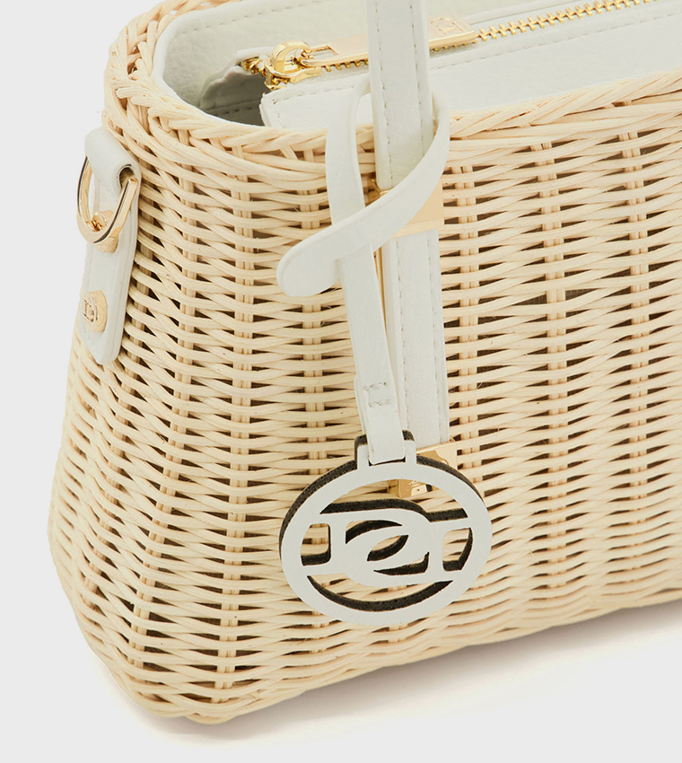 DINKYDORRIES Raffia Handheld Bag