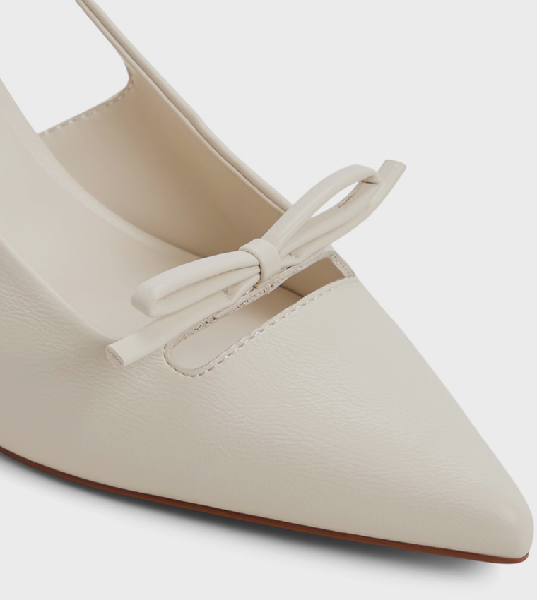 DIORAH Pointed Toe Slingback Pumps