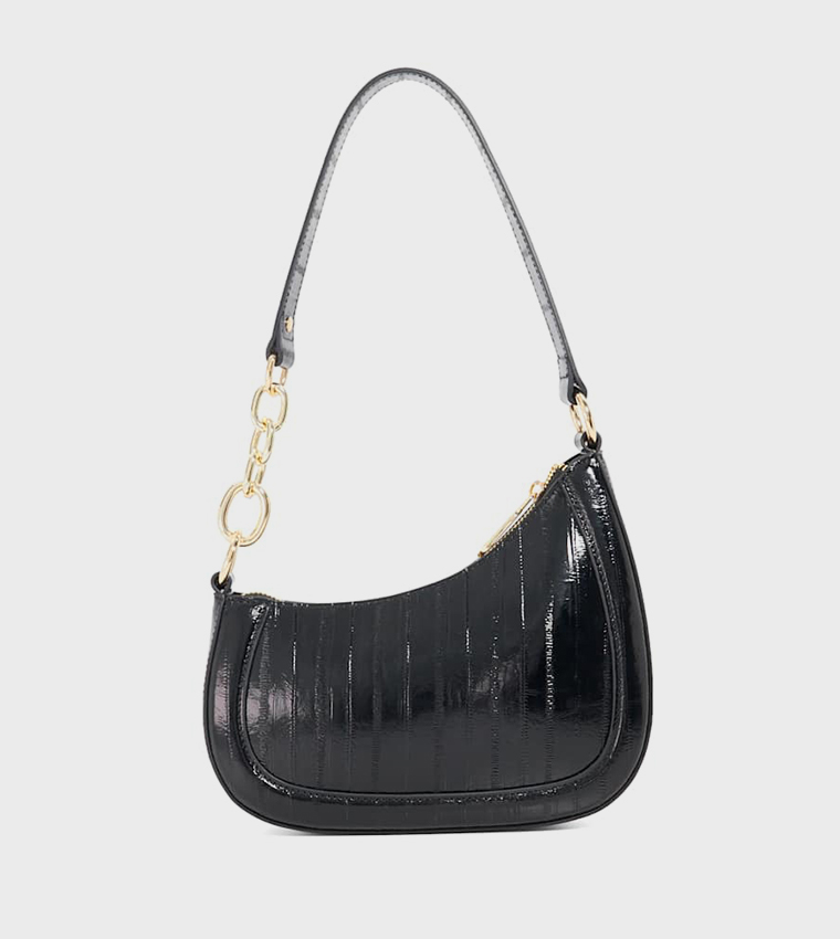 DIRECTION Textured Assymetric Shoulder Bag